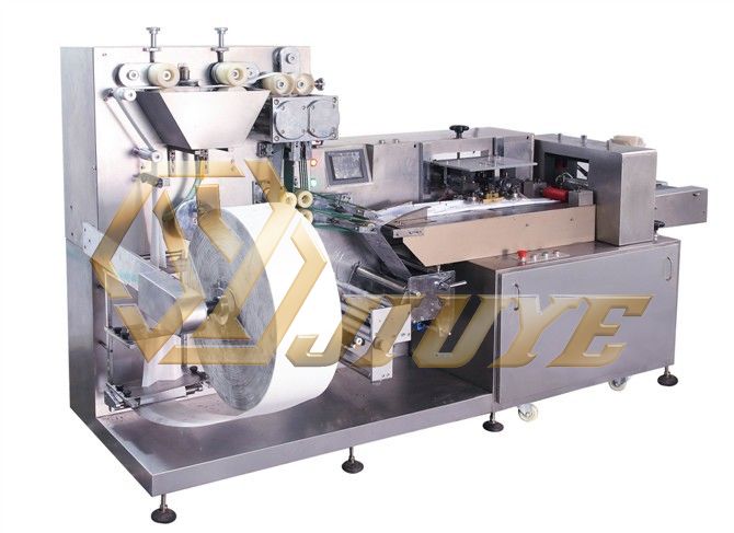 JY-B100型全自動單片濕巾包裝機