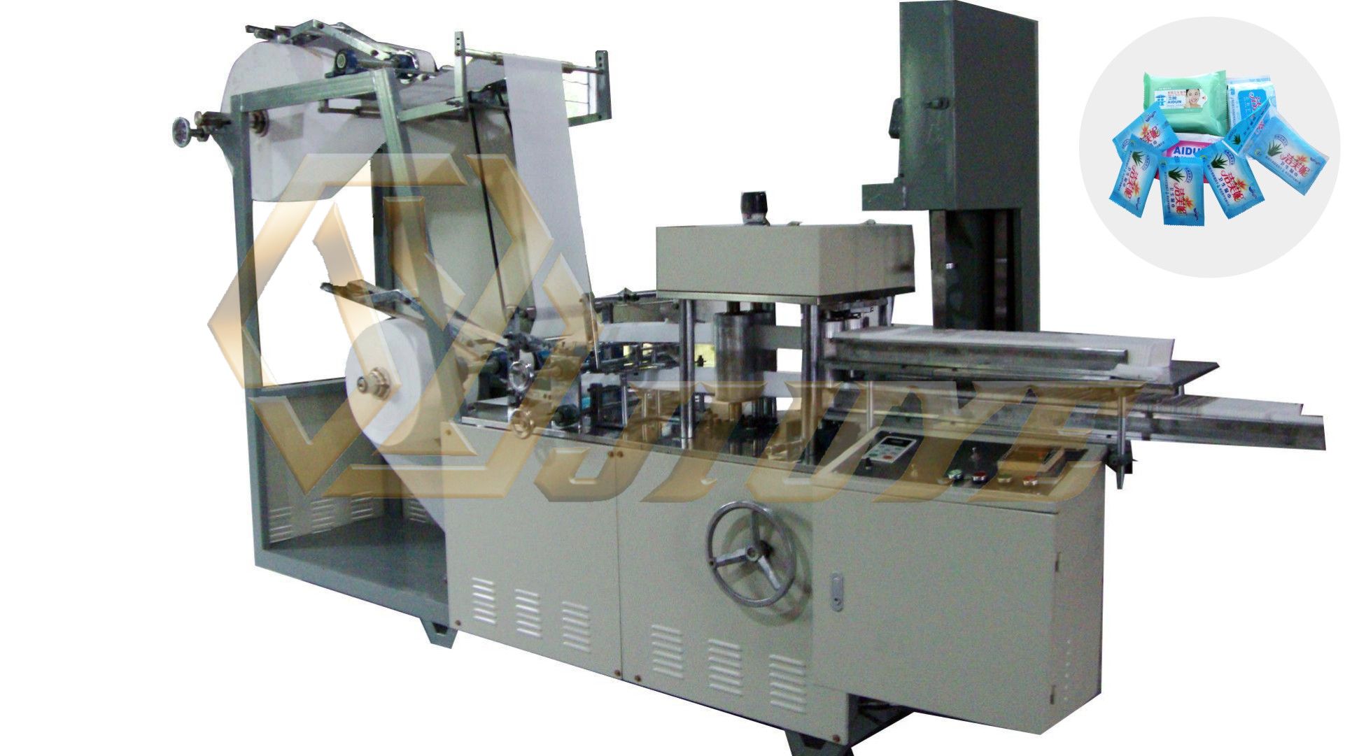 JY-ZD200(一出四)新型高速全自動(dòng)無(wú)紡布濕巾折疊機(jī)