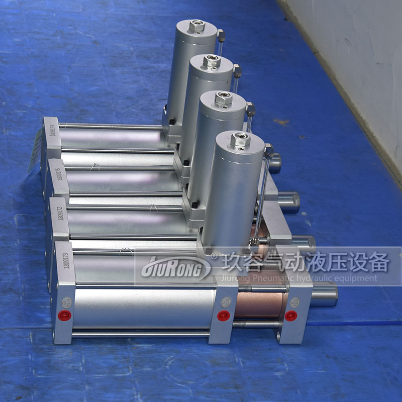 直壓式水平安裝型氣液增壓缸產品外觀特點